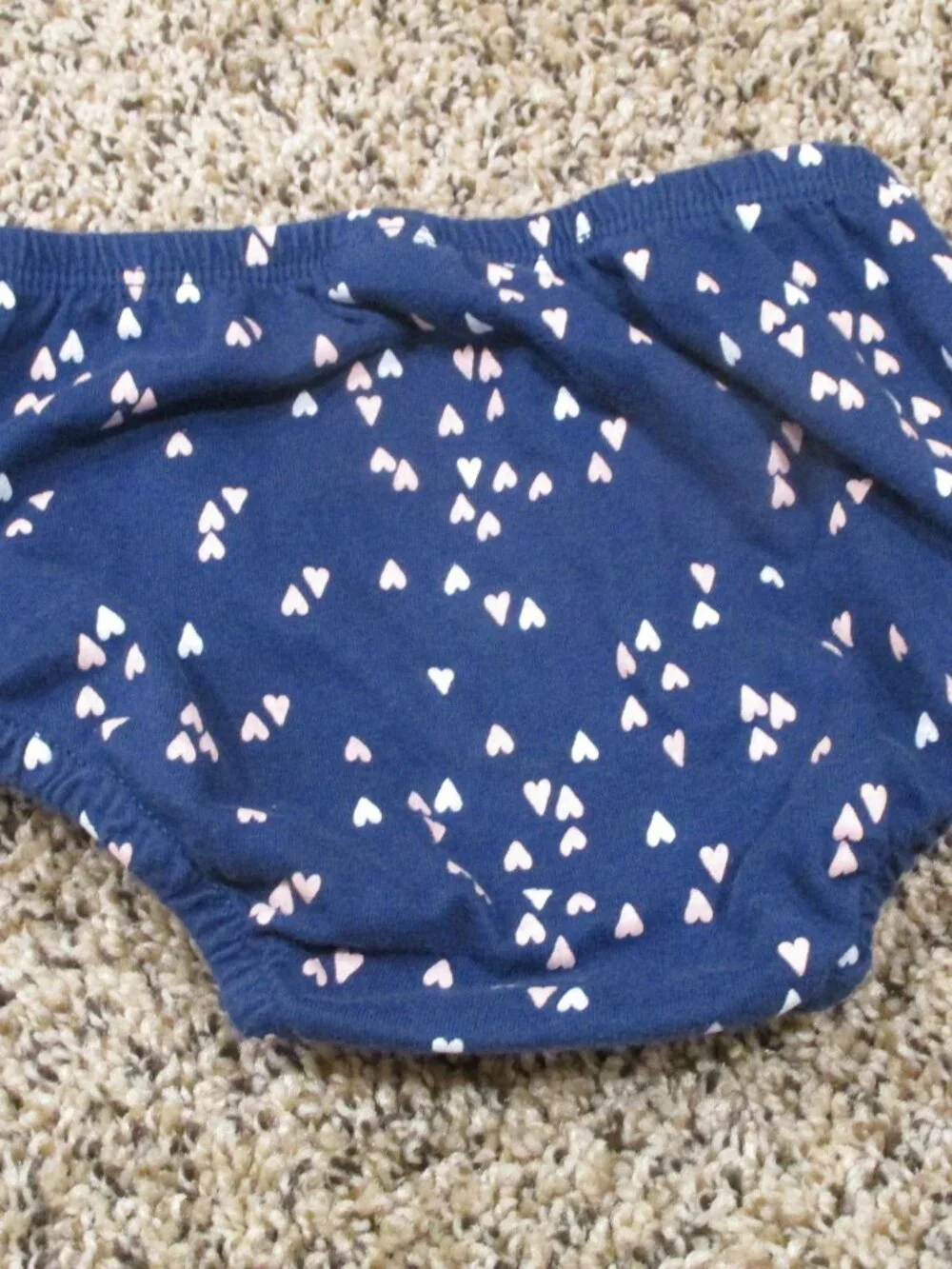 Carters Pullover Bloomers Infant Toddler Girls Size 18M Blue Pink Heart Bottoms
